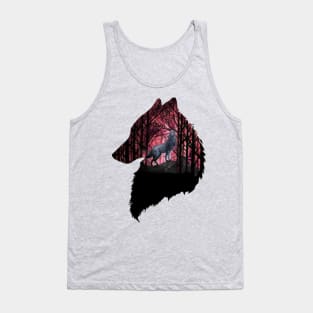 wolf in the woods Tank Top